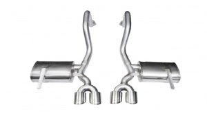 Chevrolet Corvette Performance Exhaust - Rear - CORSA Performance - Axle-Back Xtreme, Dual Rear Exit with Twin 4.0in. Polished Pro-Series Tips - Polished - `97-`04